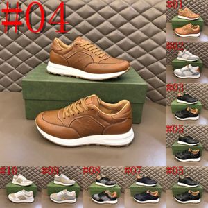 48 Model Låg lyxiga herrar i centrum Sneakers Shoes Professional Runner Men Sports White Black Leather Mesh Leather Skateboard Tech Fabrics Wholesale Trainer