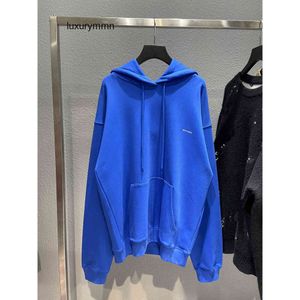 Balencigas Mens Hoodies İtalya Marka Yüksek Mektup Terry Hoodie Özel Dokuma Boyama Kumaş Tutkal Baskı Teknolojisi Trendi Çiftin WN1Q