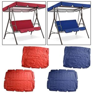 Stol täcker utomhus trädgård uteplats 3 sits swing canopy hängmatta solskugga topp täcke uv-resistent dammskydd