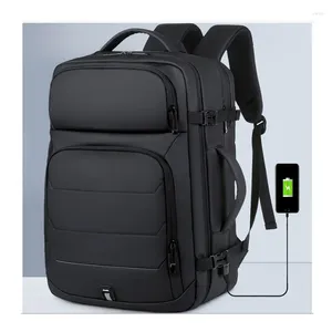 Рюкзак для путешествий для мужчин, дюймовый ноутбук, зарядка через USB, водонепроницаемый городской деловой рюкзак, школьный рюкзак, большая сумка