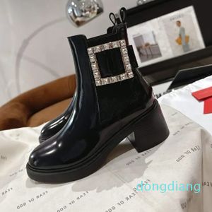 Fashion Women Ongle Boots Senior Rangers Boot Italy Classic Low Bootes Crystal Accessory Buckle Platfor