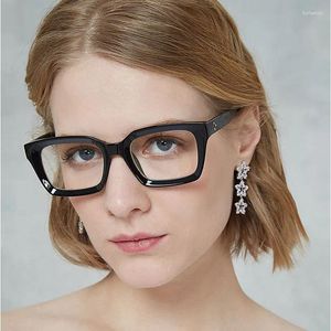 Óculos de sol quadros feminino luz azul óculos retângulo prescrição óptica quadro personalizado miopia óculos de leitura hipermétrope