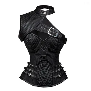 Bustiers Corsets Sladuo Vintage Gothic Women Plus Size 6XL WAIST TROINER STEEL BONDED STEAMPUNK OVERBUST HALTER CORSETとARMOR COLOTION