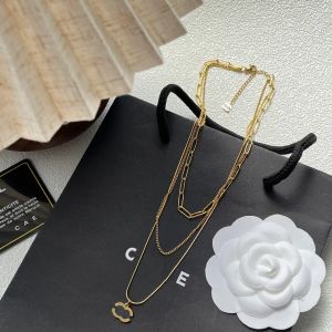 Simple Fashion Style Pendant Necklace Romantic Love Chains Necklaces Designer Brand Charm Jewelry Long Chain Christmas Family Gift M-5