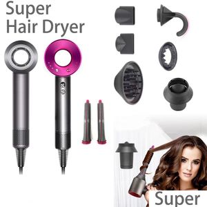 Hårtorkar Negativ Ionic Professional Salon Blow Powerf Travel Homeus Cold Wind 221018 Drop Delivery Products Care Styling Tools DH3E9