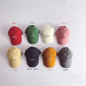 Boll Caps Cyber ​​Red Children's Baseball Cap Personality Hole Running Boys and Girls Soft Top mångsidig solskydd