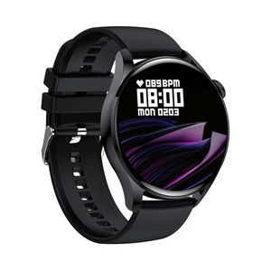 GT5 HD 1,28-Zoll-Bildschirm, rundes Zifferblatt, Multisport-Fitness-Tracker, NFC, Bluetooth-Anruf, Android-Smartwatch für Männer und Frauen