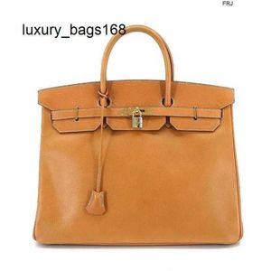 Birkis 50 Handbags Tote Bag Large Capacity Customized Limited Edition 40 Hand Ardennes Leather Natural Brown Purse 90199594 Have Logo