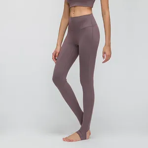 Yoga Outfits Stirrup Pant High Waist Tummy Control Gym Leggings Fitness Stretch Tight Workout Activewear For Dance Jogging Trainning