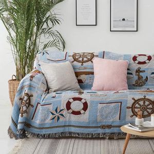 Coperte Nordic Sea Lighthouse Divano Coperta Copriletto Copriletto Asciugamano lavorato a maglia El Bed End Decorazione Copertura Tappetino da picnic Tappeto Boho