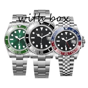 Designer de luxo aaa relógio 2813 relógio mecânico automático de cerâmica masculino 40mm todo em aço inoxidável planador fivela relógio de natação relógio luminoso de safira montre de luxe