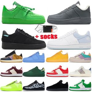 Shadow 1 One Women Mens Running Shoes Offs Terror Squad White af1 TS Goost Grey University Gold Green Skeleton OW Volt Drake Nocta Low Airforces Sneakers Trainers