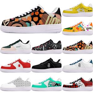 DIY shoes winter beautiful black autumn mens Leisure shoes one for men women platform casual sneakers Classic cartoon graffiti trainers comfortable sports 83265