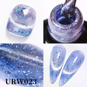 Nagellack UR SUGAR 7 ml Folie Katze Magnetgel Laser Funkelnder Magnet Semi Permanent Soak Off UV LED Maniküre 231030