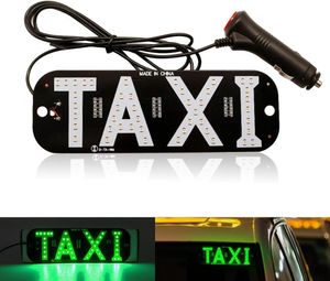 LED Taxi sign Display Signal Indicator Lights 12V LED Cab Top Sign Windshield Lamp with cigarette lighter