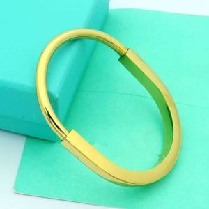 Tiffanylris bracelet Luxury Designer horseshoe shaped titanium steel bracelet titanium steel rose gold bracelet jewelry