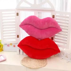 Pillow Big Red Lips Cushion Stuffed Plush Doll Car Seat Home Living Room Bedroom Decoration Valentine s Day Gift 231030