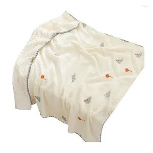 Cobertores de algodão gazes bebê cobertor nascido ponto macio swaddles envoltório toalha de banho recebendo capa de enfermagem