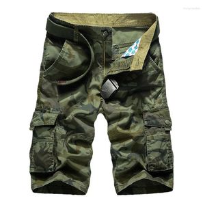 Men's Shorts 2023 Summer Camouflage Work Cotton Loose Large Simple Multi Pocket 5-point Casual Pants For Men