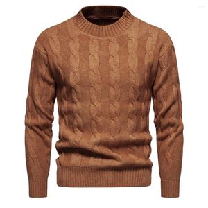 Maglioni da uomo 2023 Autunno/Inverno moda casual maglione girocollo solido lavorato a maglia