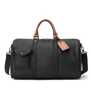2023 New Waterproof Nylon Fabric Travel Bag Handbag Korean Version Men's Bag Leisure Fitness Bag Tide 231030