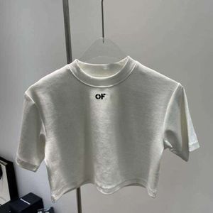 Offes Baskı Yaz Tshirts Moda Kadınlar Süper Kısa Pamuk T-Shirt Seksi Katı Kadın İnce Fit Mahsul Üst Sokak Kızlar Yüksek Sokak Giyim S-L