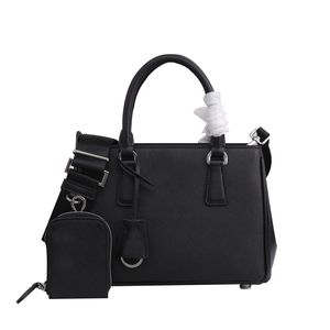 Klassisk saffiano designer axelväska kvinnor designer tote lyx Totes väska mode crossbody purse woman casual väskor vintage liten handväska med påse plånbok