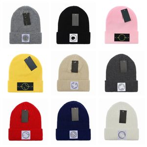 Caps Beanie/Kafatası Bonnet Hat Beanie Stone Beanie Adası Marka Örme Şapka Tasarımcı Kapak Erkekleri Fitte