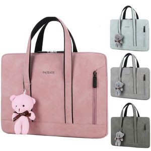 Briefcases Laptop Bag Case women Briefcase Handbags Zipper Computer Sleeve Case For 13.3 14 15 15.6 inch Laptop PC Tablet 231030