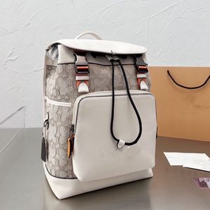 Rucksack Männer heiße Designerin New und Women Mode Rucksack Buchbeutel Klassische alte Blumen Kordelcordel Offen und schließen Jacquard Leather Schoolbag Rucksack 183