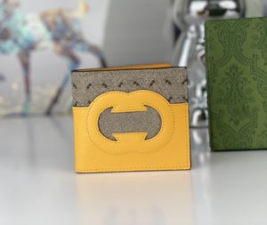 Luxuriöse Herren-Designer-Geldbörse von Ophidia, klassische ineinandergreifende Doppelbuchstaben, Kartenhalter, hochwertige männliche Mode, kleine Clutch-Tasche mit Originalverpackung G-420