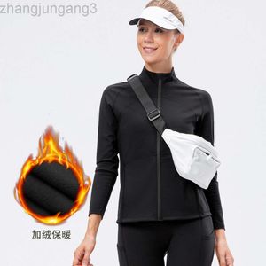 Desginer Aloo Yoga T Shirt AloSports Jacket Autumn and Winter Plush Suit Cardigan Stand Neck Insulation Outdoor Fitness and Running Suit