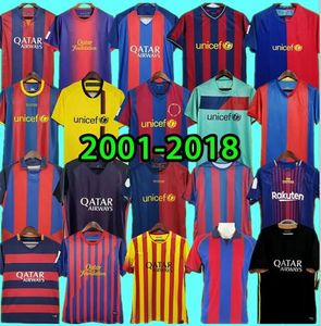 Retro Barca Soccer Jerseys Barca 96 97 07 08 09 10 11 Xavi Ronaldinho Ronaldo Ronaldo Divaldo Guardiola Iniesta Finals Classic Maillot de Foot 1899 1999 Football Shirts