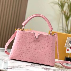 fashion lois Designer bag high-quality trend ostrich print handbag Women's leather shoulder bag Luxury Designer Handbag purse Women's Commuter Messenger Handbag