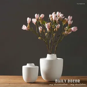 Fiori decorativi HI-Q e alta simulazione Boccioli di magnolia Fiore di seta artificiale Magnolie finte Orchidee di frutta All'ingrosso