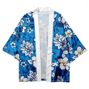 Men's Sleepwear Japanese Rayon Kimono Casual Cardigan Shirts Bathrobe Vintage Style Robe Jacket Underwear Coat Yukata Home Clothes Summer