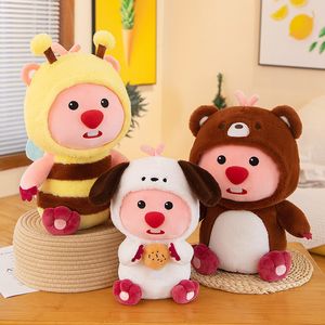 Anime pororo loopy plysch leksak söt tecknad dorky-ruby bäver fyllda leksak lyckliga loopy doll pojkar flickor födelsedag julklappar