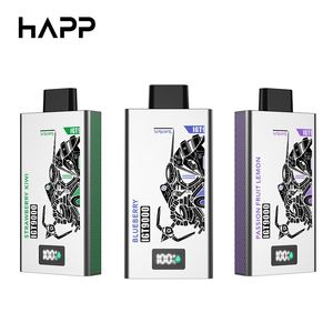 HAPP jetable Puff 9k bar vapers en gros desechable 9000 bouffées vape stylo dispositif rechargeable électronique E cigarettes royaume-uni