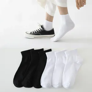 Men's Socks 2 Pairs/lot Fashion Men White Black Cotton Long Women Streetwear Crew Hip Hop Letter Skateboard Novelty