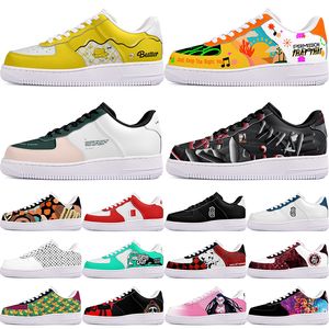 DIY shoes winter beautiful lovely autumn mens Leisure shoes one for men women platform casual sneakers Classic cartoon graffiti trainers comfortable sports 73689