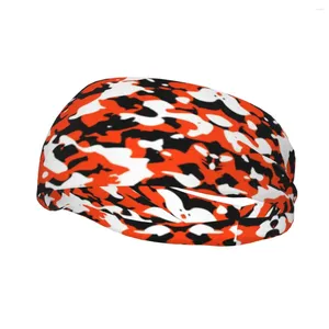 Berets laranja preto camo militar camuflagem bandana mulheres homens antiderrapante umidade wicking atlético sweatband para tênis