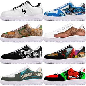 DIY-Schuhe, Wintergrün, schöner Herbst, Herren-Freizeitschuhe, einer für Männer und Frauen, Plattform, lässige Turnschuhe, klassische weiße, saubere Cartoon-Graffiti-Trainer, Sport 34301