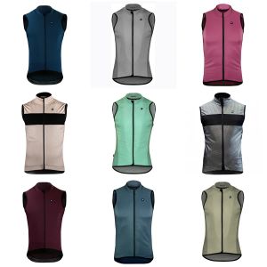 2023 Nuova Estate Antivento Gilet da ciclismo Impermeabile Slim Fit Bicicletta Camicie da uomo Giacca senza maniche Giacca a vento Bike Wind Vest