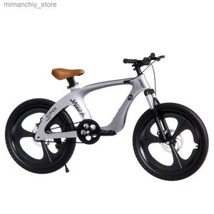 Bikes 20 Inch Mountain Bike Children Bicycle Magnesium Alloy Integrated Wheel Mechanical Disc Brake Thickened Seat Cushion Q231030