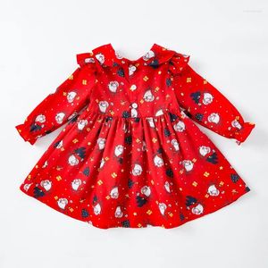 Girl Dresses Girl's Christmas Children's Fashionable and Cute Dress Xmas Santa Claus Baby Princess