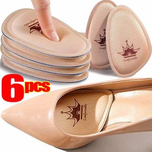 Skodelar Tillbehör 123Prairs Front Foot Cushion Forfoot Pads Women High Heels Nonslip Pain Relief Insert Half Insoles Care Insula 231030