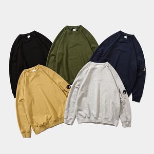 Högkvalitativ designer Solid Color Casual Löst montering Rund nacke Pullover Sweatshirt Hoodie CP Men's Outerwear Trend British Youth Trend Brand Sweatshirt