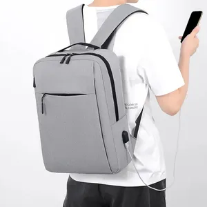 Mochila de negócios para homens mulheres multifuncionais à prova d'água sacos para laptop com carregamento USB Nylon casual mochila hool bag