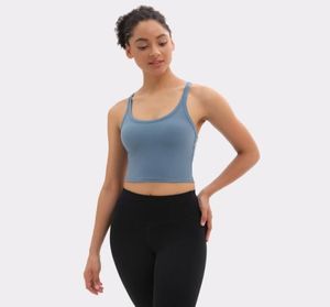 NWT RACERBACK Construído Em Sutiã ButterySoft Yoga Treino Ginásio Crop Tops Mulheres Nakedfeel Fitness Esporte Atlético Colete Colheita Bras Z11257052869