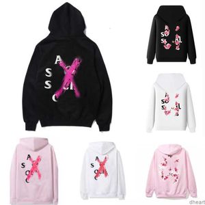 Sociala hoody anti usa trendiga klubbar skjorta blommor korscirkelmönster mode streetwear antisocials svärtröja high street jumper hooded 58tf